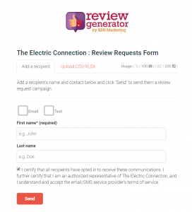 review request form