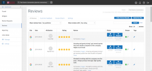 overview of review manager dashboard